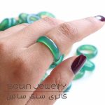 رینگ عقیق سبز - تصویر 2