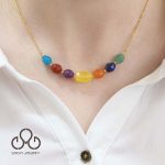گردنبند هفت چاکرا جواهری