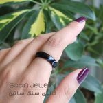 رینگ عقیق سیاه - تصویر 2