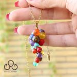 گردنبند هفت چاکرا خوشه ای