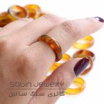 رینگ عقیق کهربایی - تصویر 2